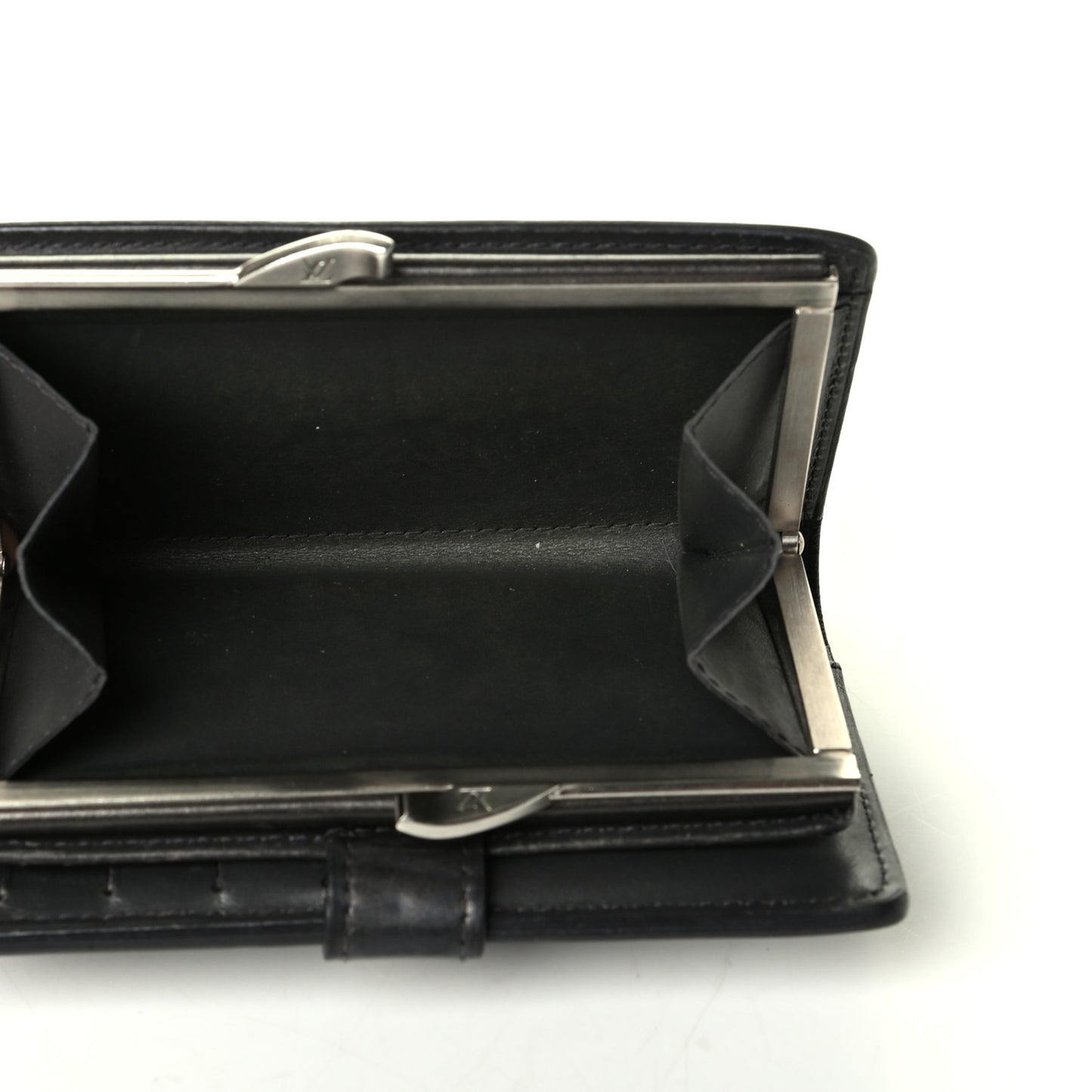 Mat Monogram French Purse Wallet Black