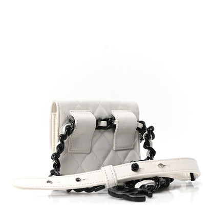 Chanel Caviar Quilted My Everything Belt Flap Card Holder White 2 of 10
