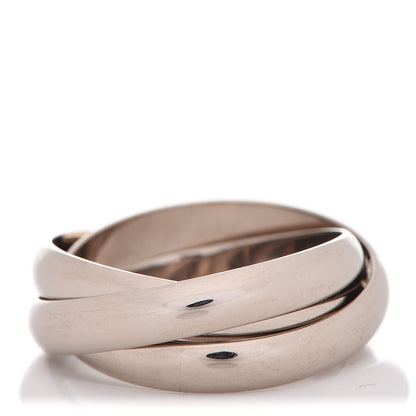 Cartier 18K White Gold Classic Trinity Ring 54 6.75 1 of 6