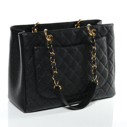 Chanel Caviar Grand Shopping Tote GST Black 3 of 7