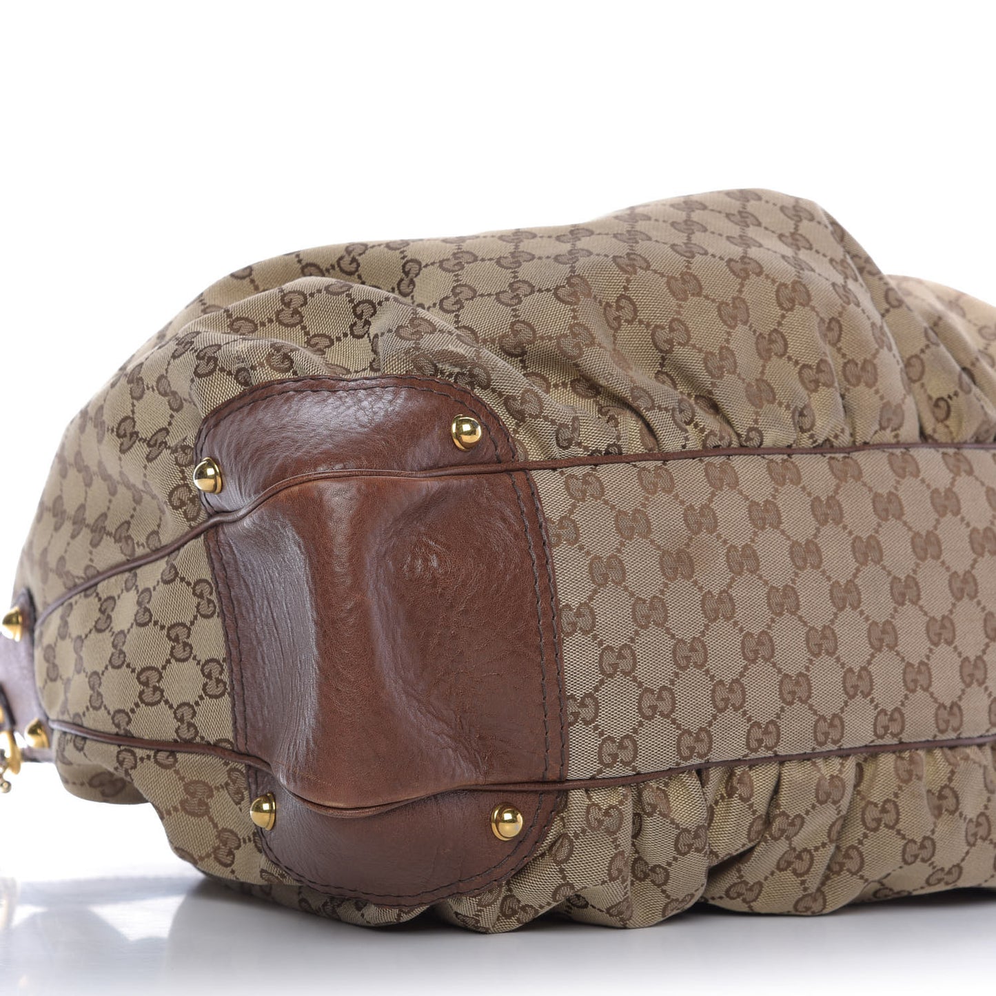 Monogram Large Jockey Hobo Brown