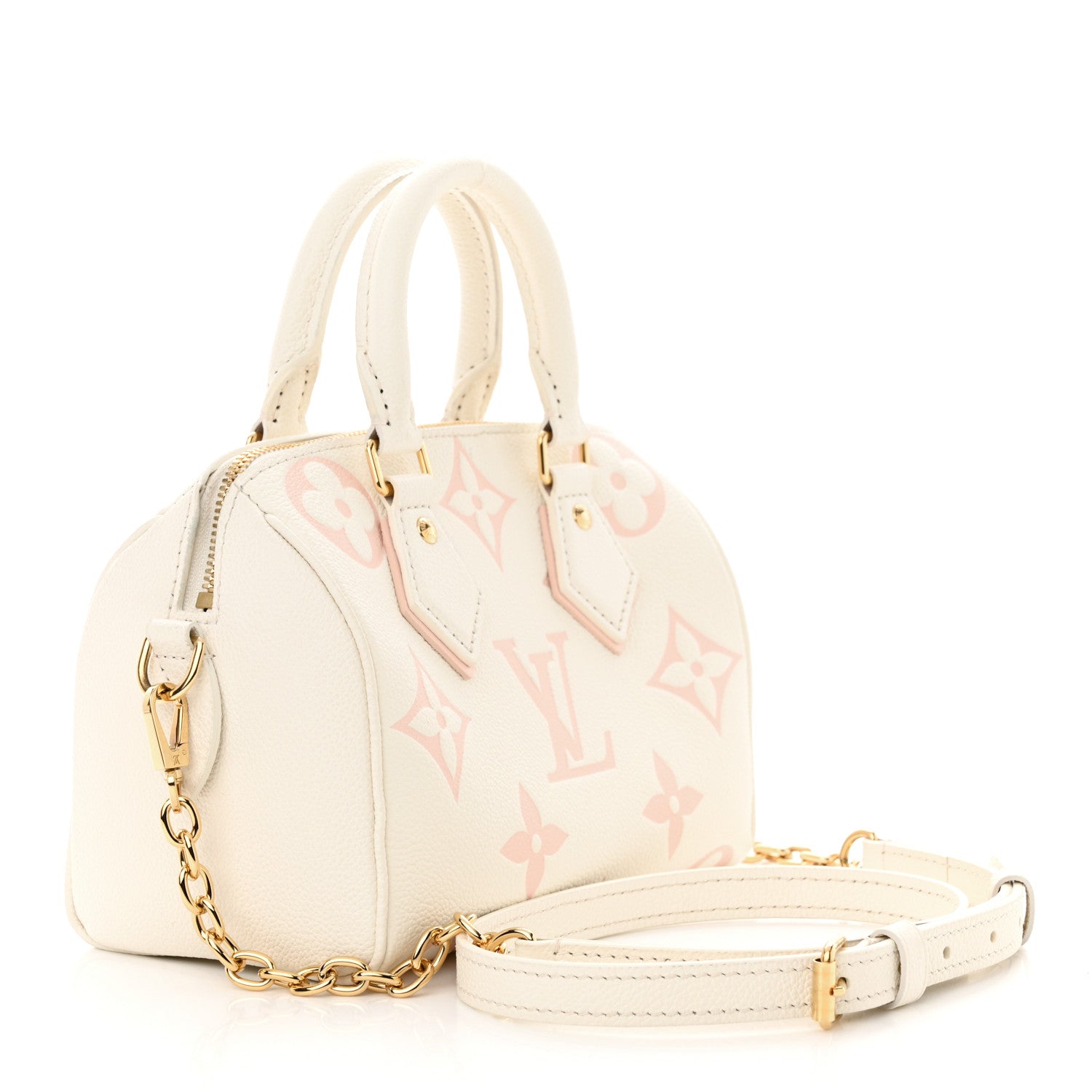 Louis Vuitton Empreinte Monogram Giant Speedy Bandouliere 20 Latte Chamallow 3 of 13