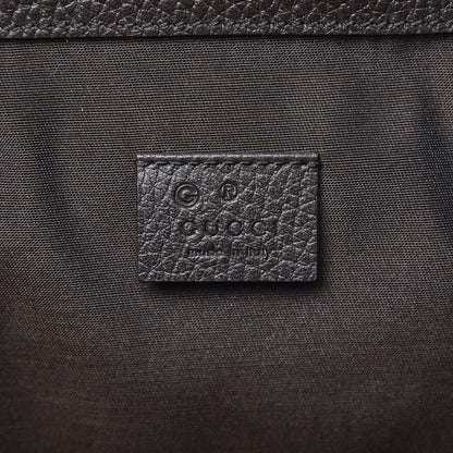 Gucci Monogram Dollar Calfskin O Drawstring Backpack Beige Ebony Testa di Moro Dark Chocolate 6 of 8
