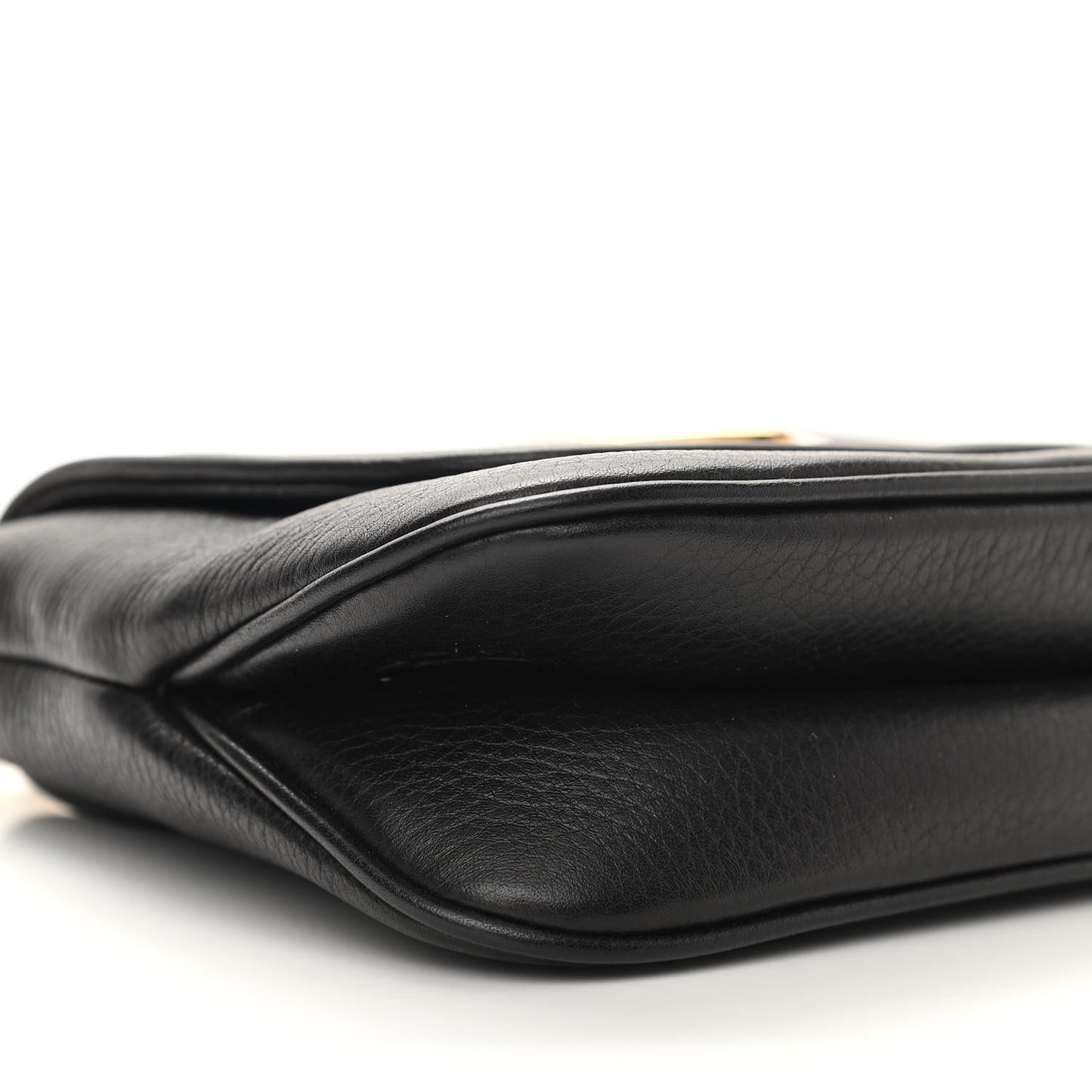 Pebbled Calfskin Small 1973 Chain Shoulder Bag Black