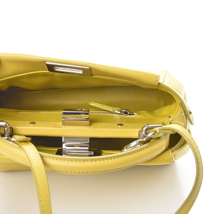 Fendi Nappa Mini Peekaboo Iconic Satchel Lime 6 of 8