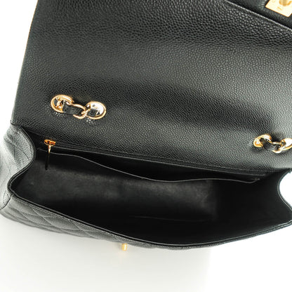 Chanel Caviar Quilted Jumbo Single Flap Black 6 of 8