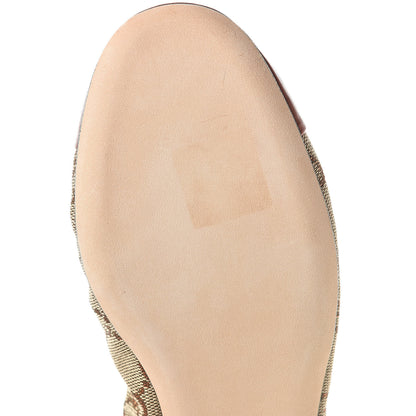 Gucci GG Monogram Miro Soft Calfskin Bamboo Ballet Flat 36.5 Beige Oxydus 8 of 14