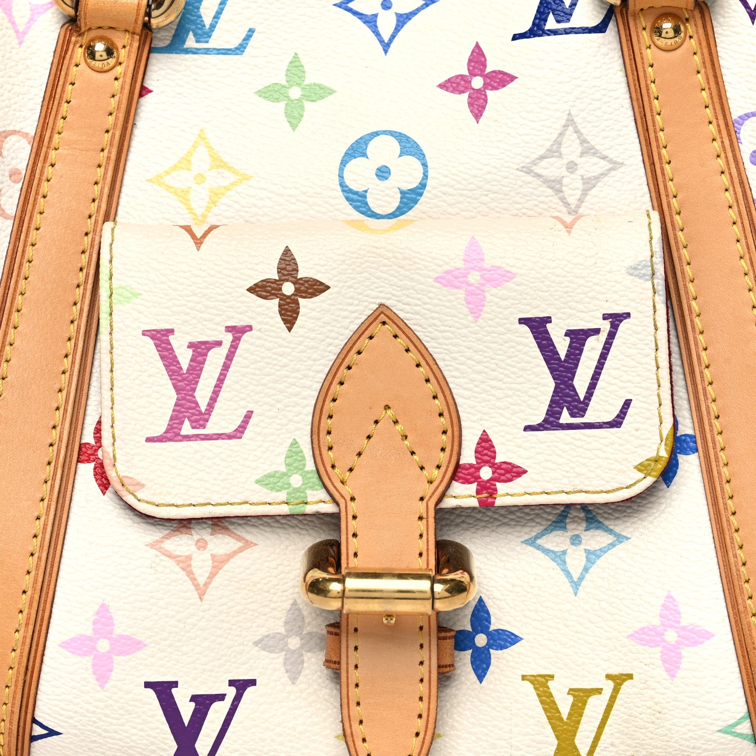 Louis Vuitton Monogram Multicolor Priscilla White 7 of 15