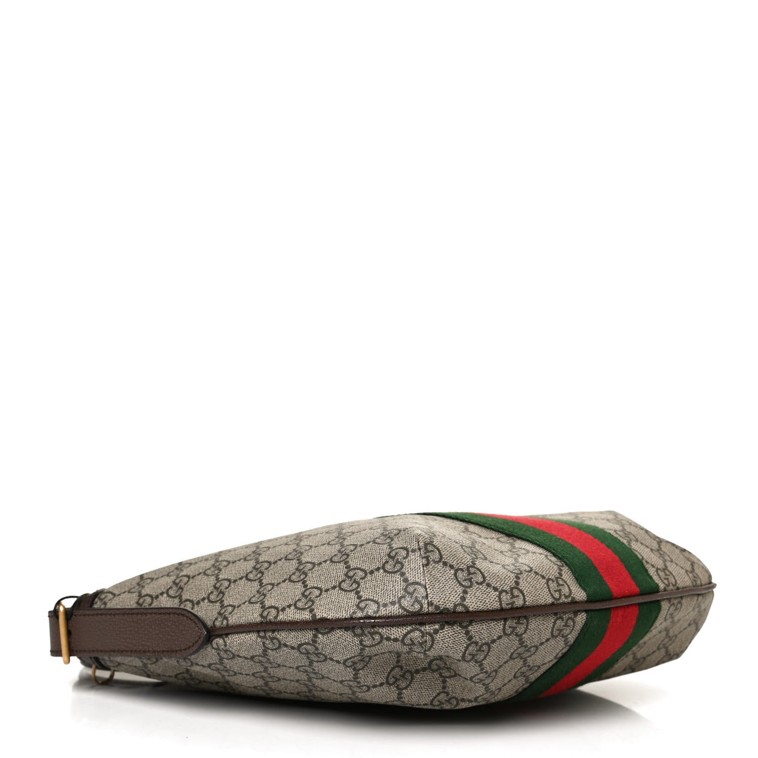 Gucci GG Supreme Monogram Web Small Ophidia Half Moon Hobo Brown 4 of 13
