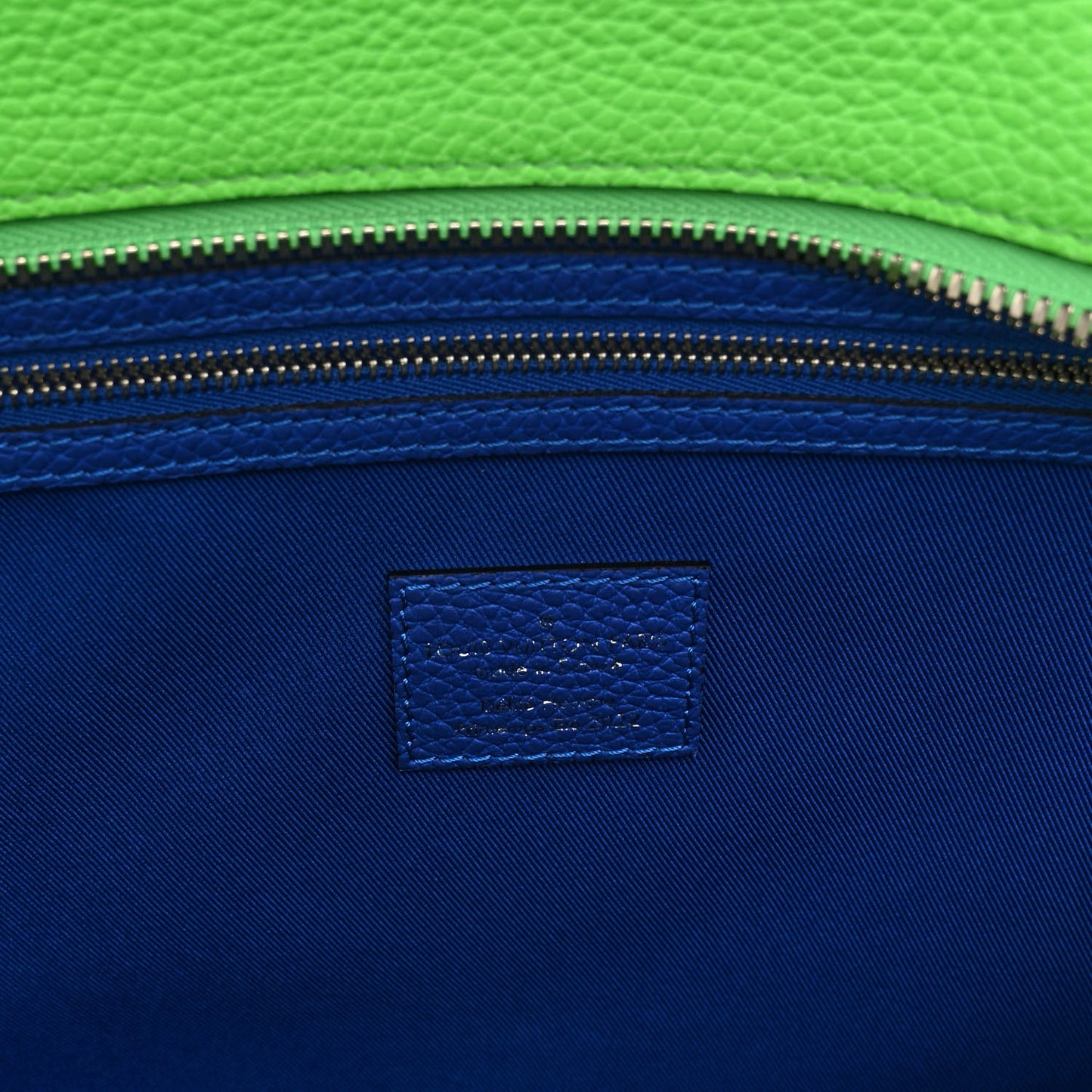 Taurillon Illusion Keepall Tote Bleu Vert