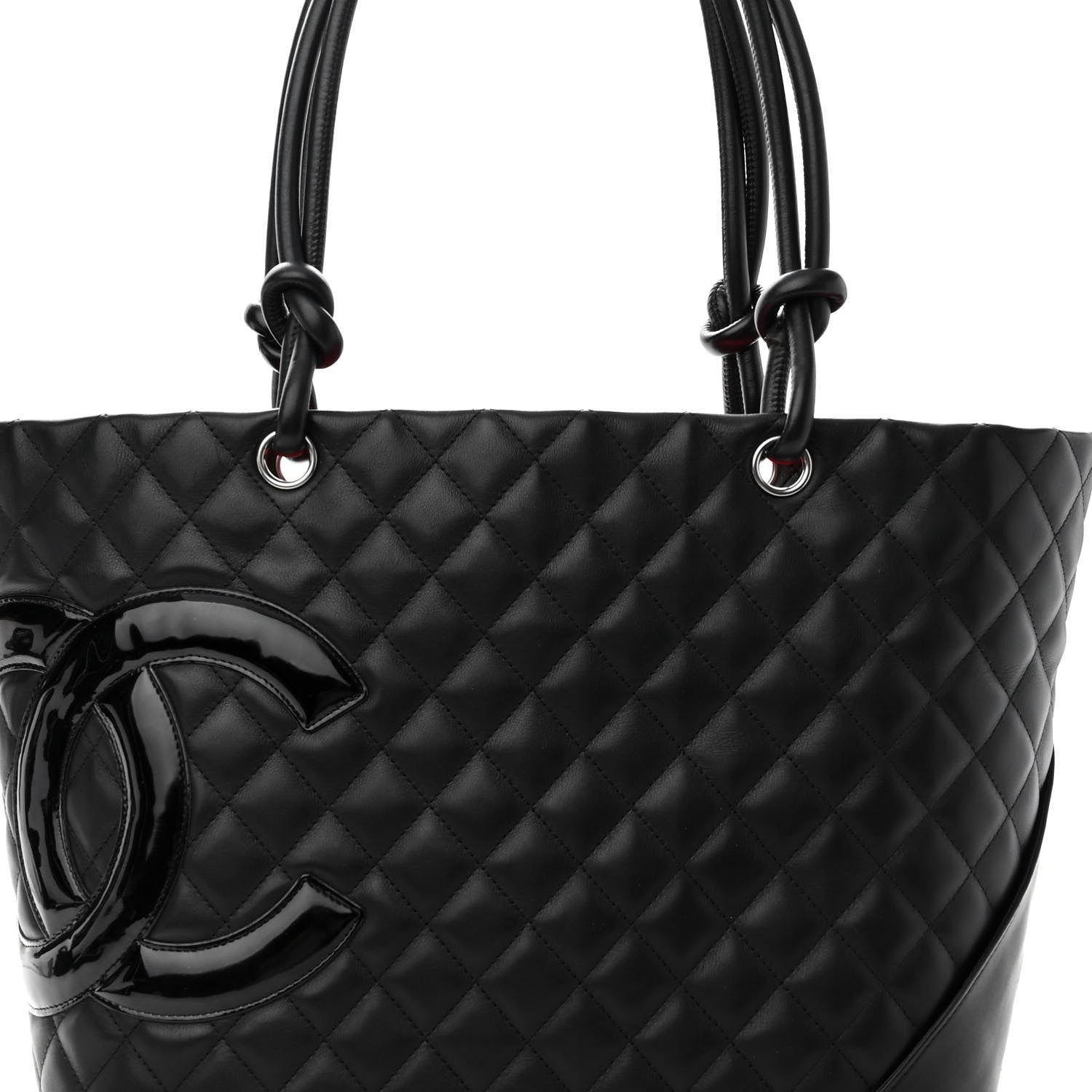 Chanel Calfskin Quilted Large Cambon Tote Black 8 of 11