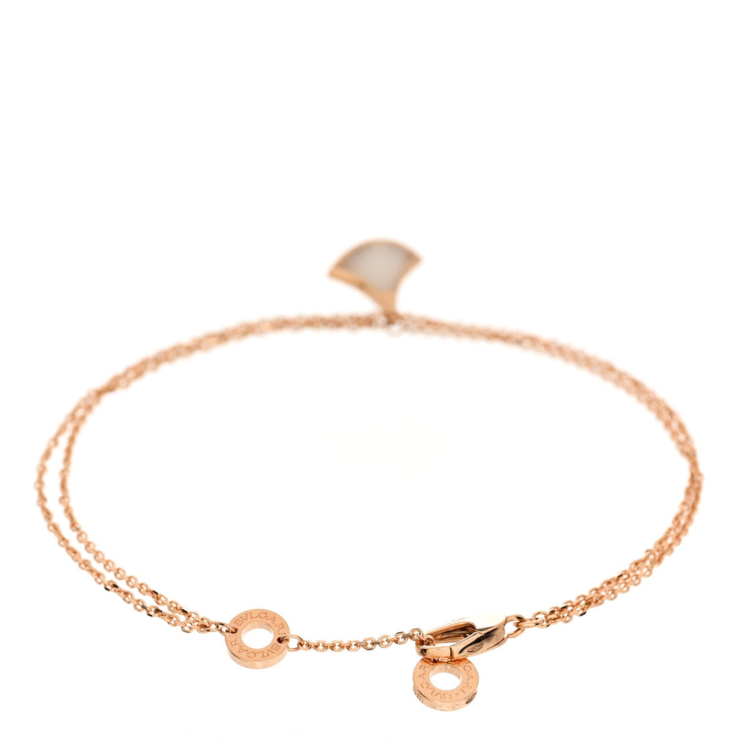 Bulgari 18K Rose Gold Mother of Pearl Divas' Dream Bracelet SM 2 of 4