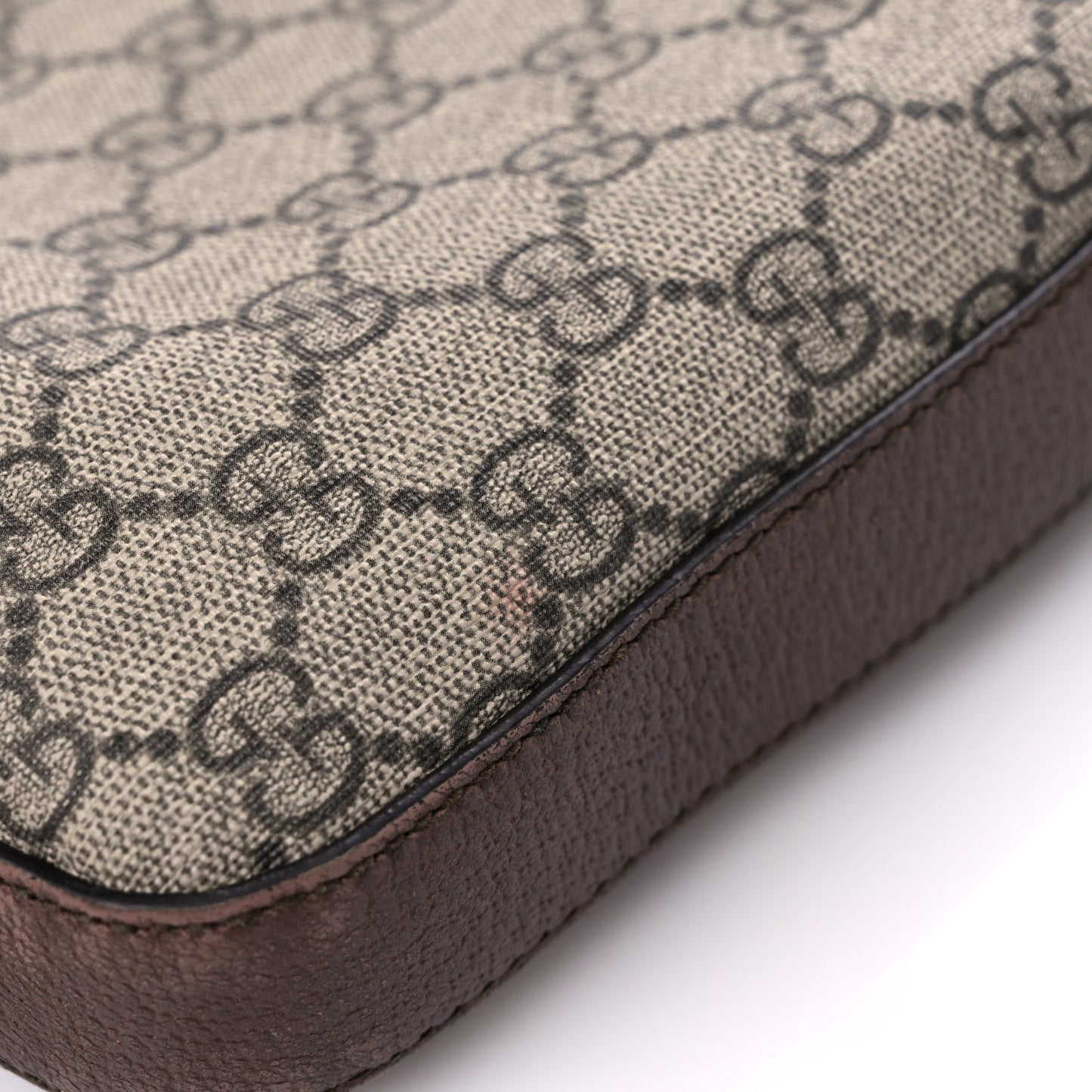 Soft GG Supreme Monogram Courrier Web Medium Flat Messenger Bag Beige New Acero Multicolor