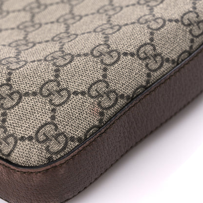 Gucci Soft GG Supreme Monogram Courrier Web Medium Flat Messenger Bag Beige New Acero Multicolor 16 of 25