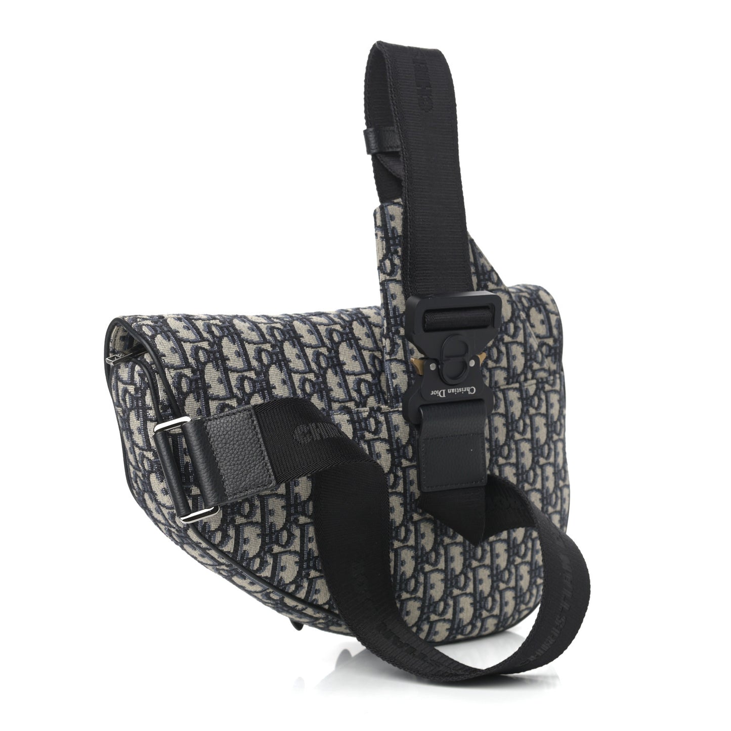 Oblique Mens Maxi Saddle Bag Blue