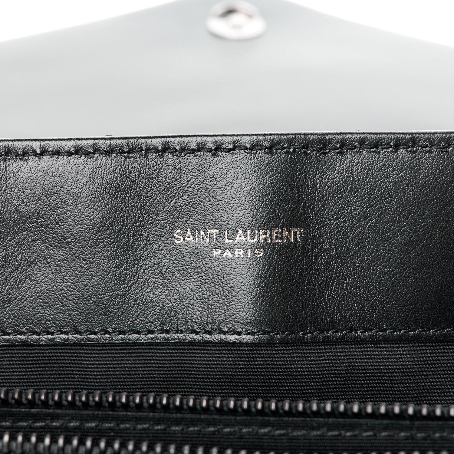 Saint Laurent Calfskin Y Quilted Monogram Monochrome Large Loulou Chain Satchel Black 6 of 12