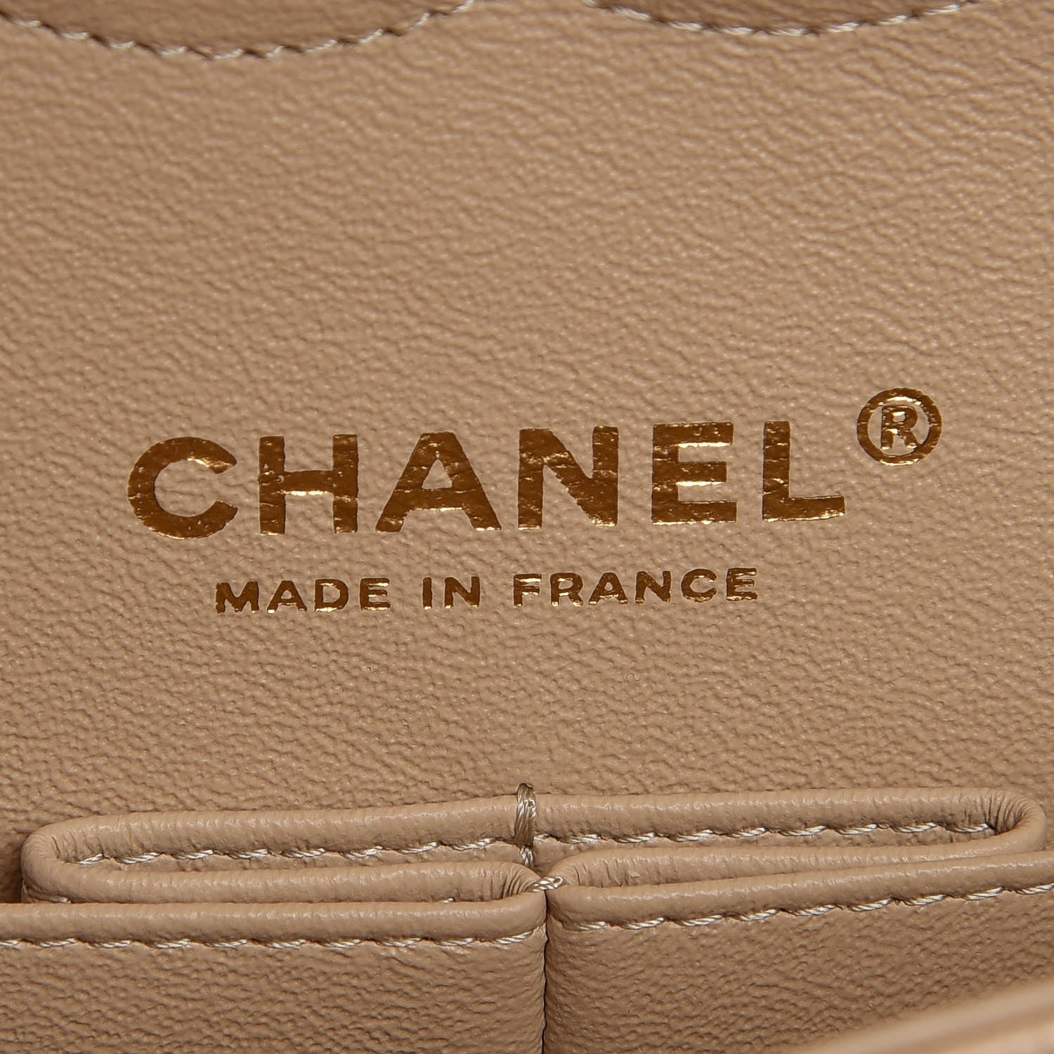 Chanel Caviar Quilted Medium Double Flap Light Beige 6 of 8