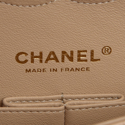 Chanel Caviar Quilted Medium Double Flap Light Beige 6 of 8