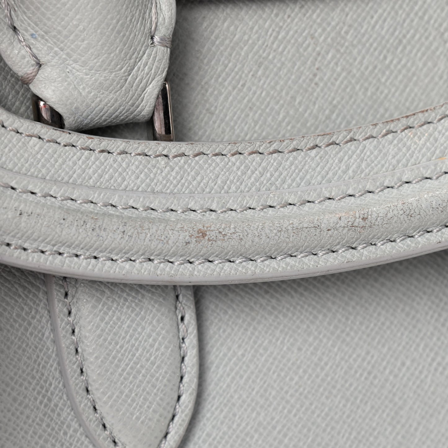 Calfskin Small Heroine Light Grey