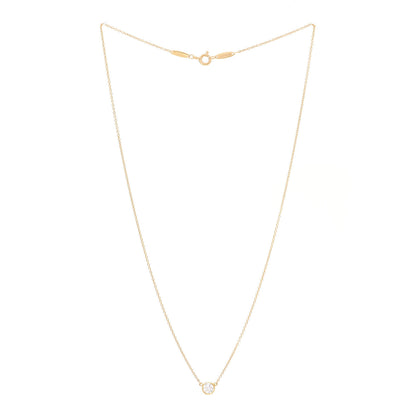 Tiffany 18K Yellow Gold Diamond .36ct Elsa Peretti Diamonds by the Yard Pendant Necklace 3 of 8