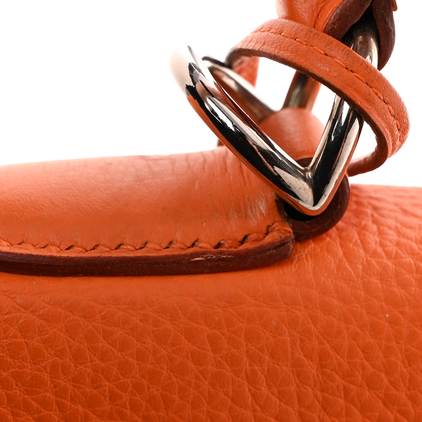 Taurillon Clemence Voyage Kelly 50 Orange