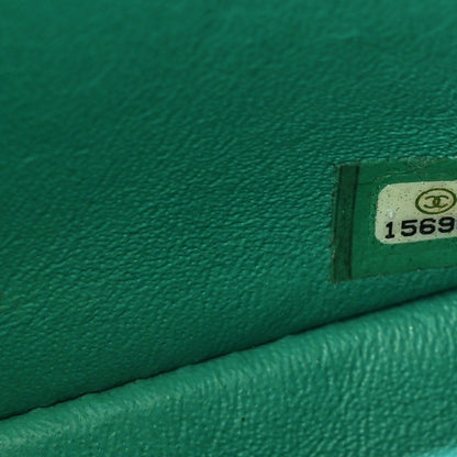 Chanel Patent Calfskin Quilted Mini Rectangular Flap Green 7 of 10