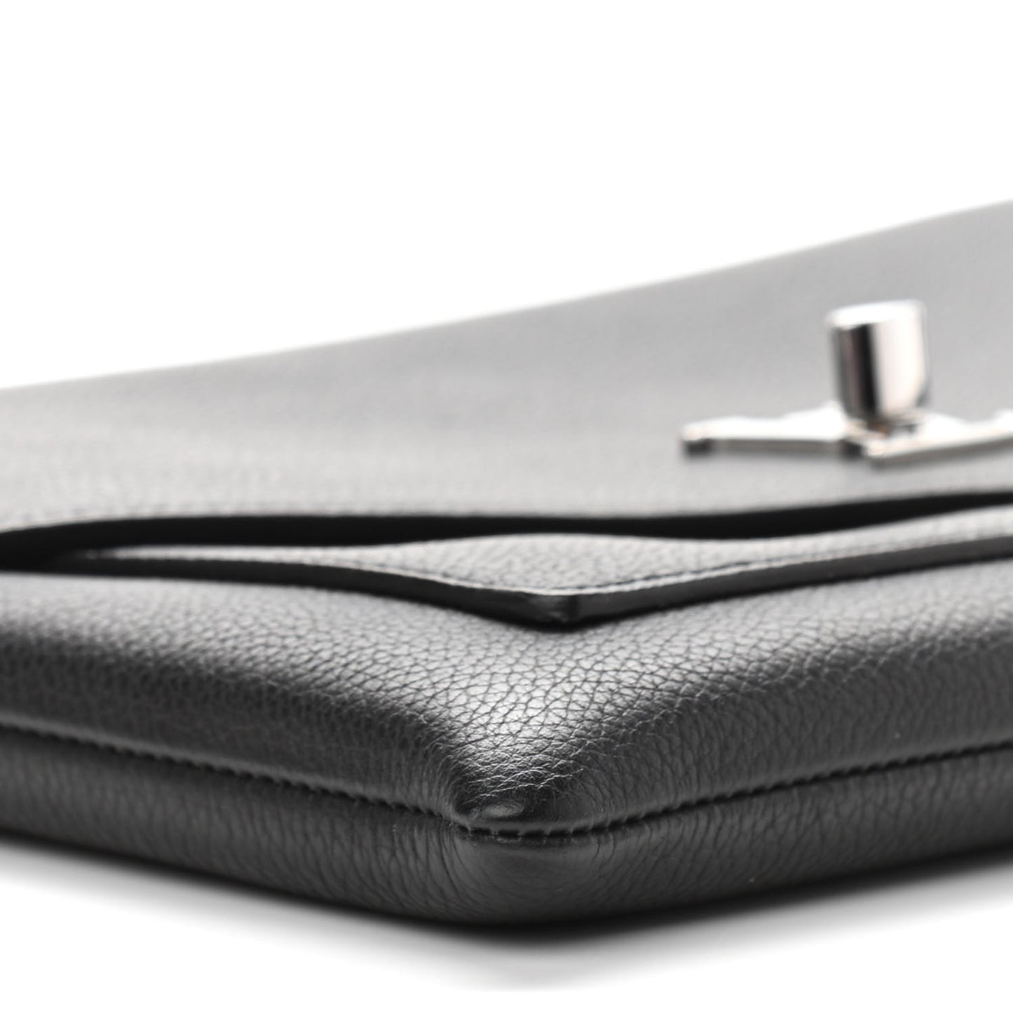 Soft Calfskin My Lockme Pochette Black