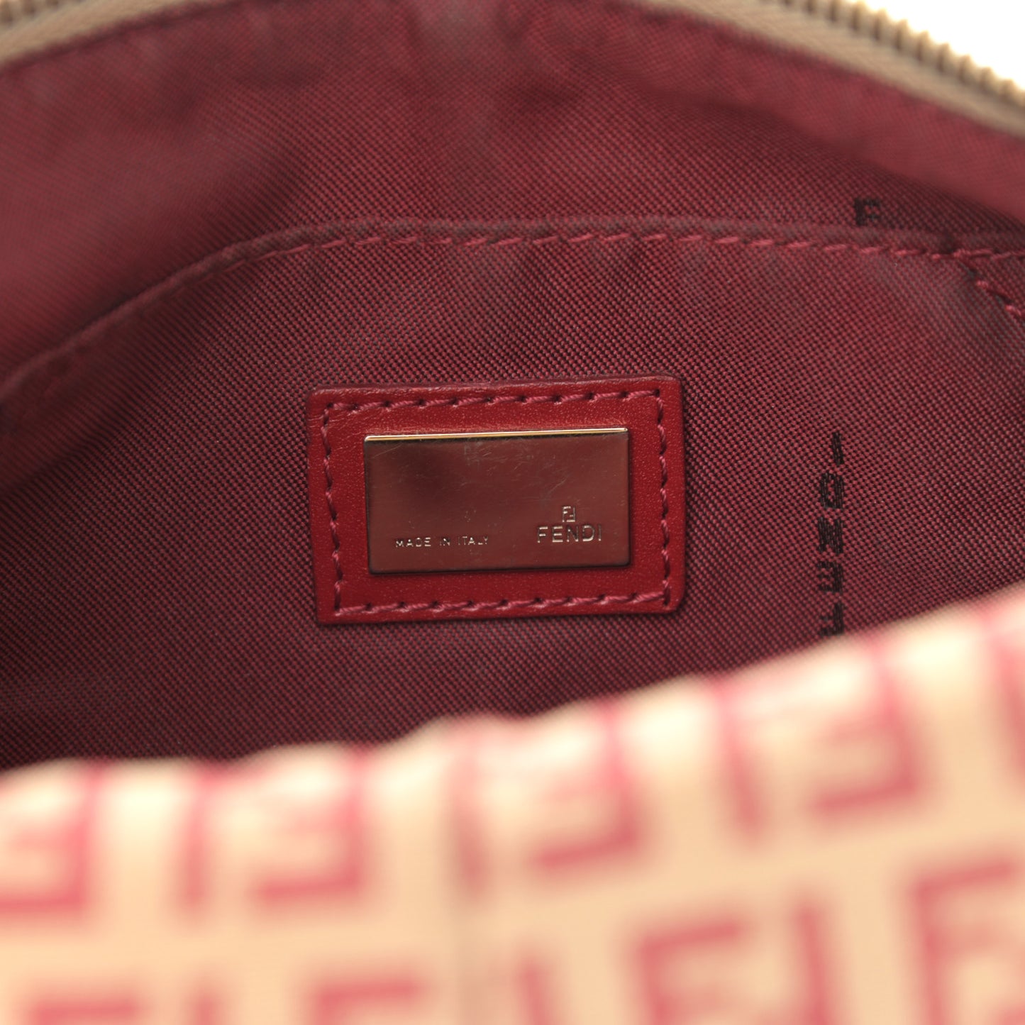 Zucchino Vitello Hobo Beige Rosso