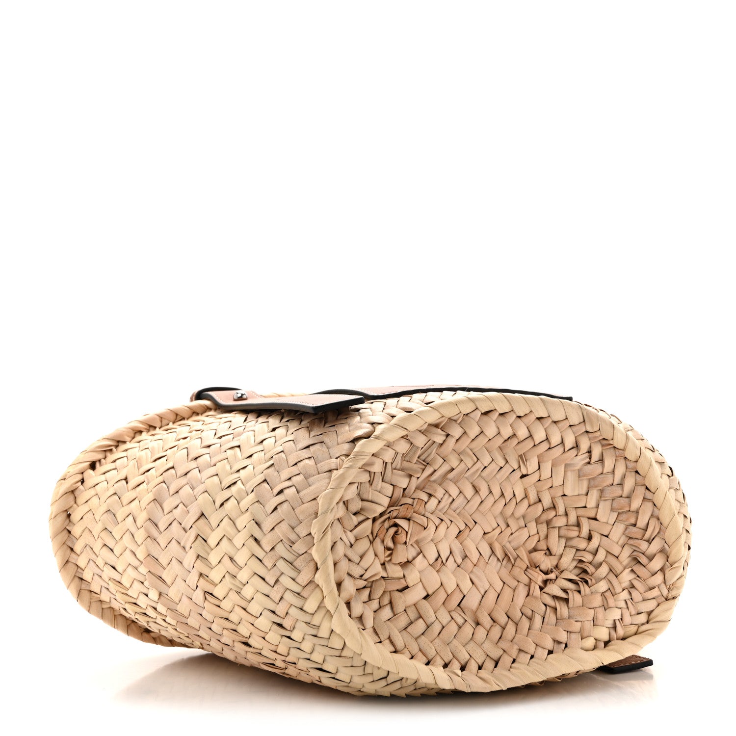 Loewe Raffia Small Basket Tote Bag Natural Tan 4 of 13