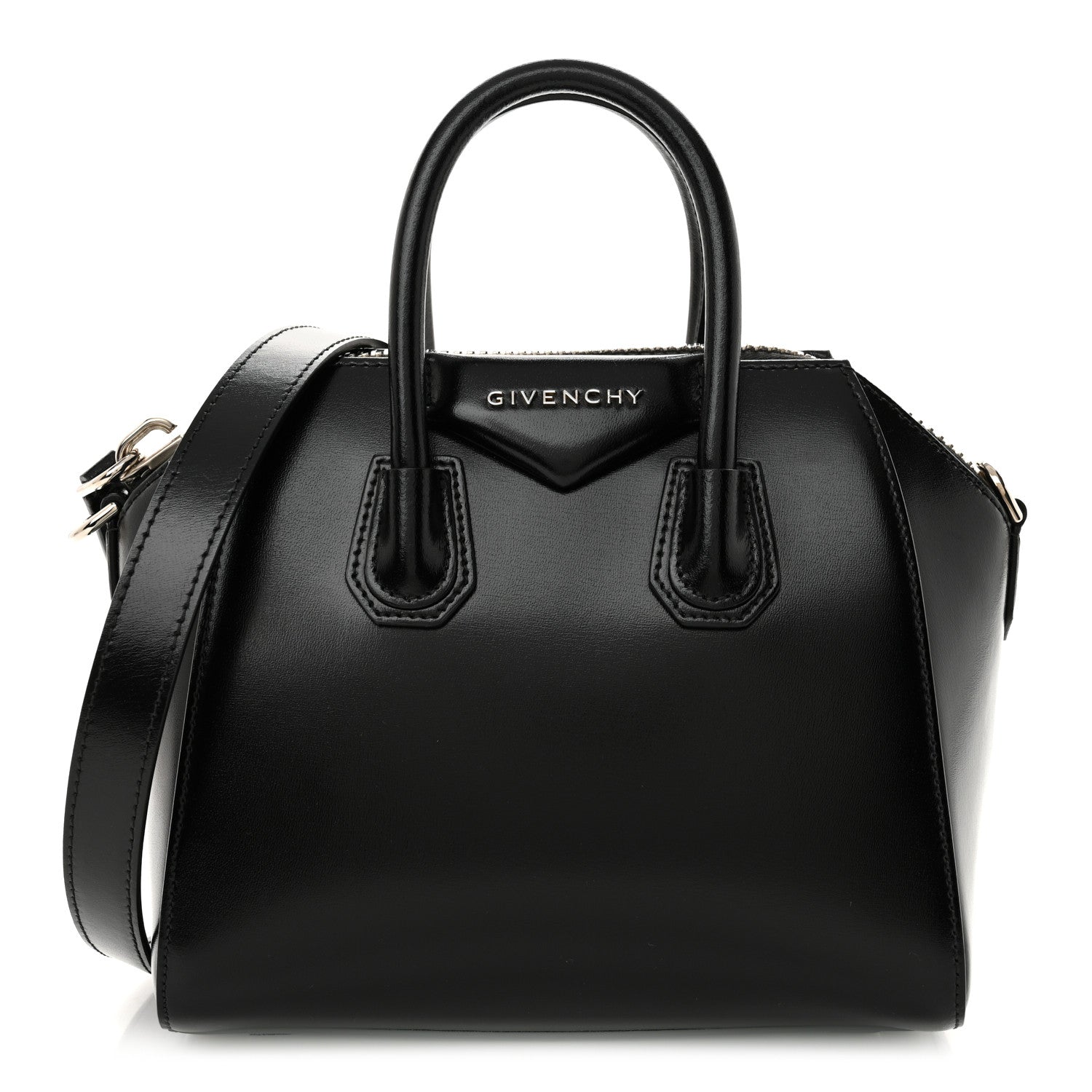 Givenchy Shiny Lord Calfskin Mini Antigona Black 1 of 10