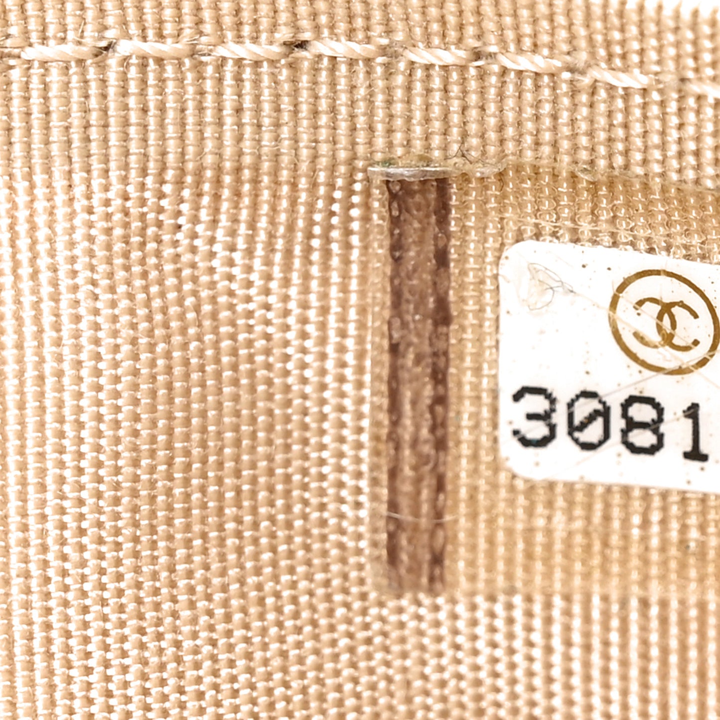 Lambskin Quilted Chanel 19 Card Holder Light Beige