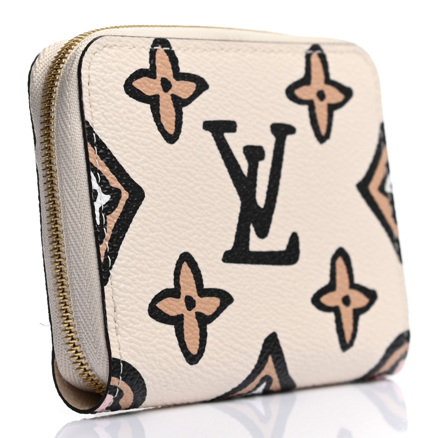 Louis Vuitton Monogram Giant Wild At Heart Zippy Coin Purse Creme 3 of 6