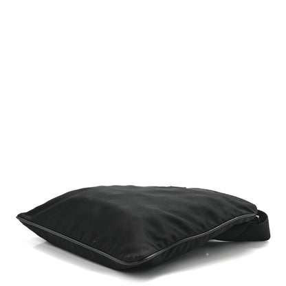 Prada Tessuto Nylon Flat Messenger Bag Black 9 of 12