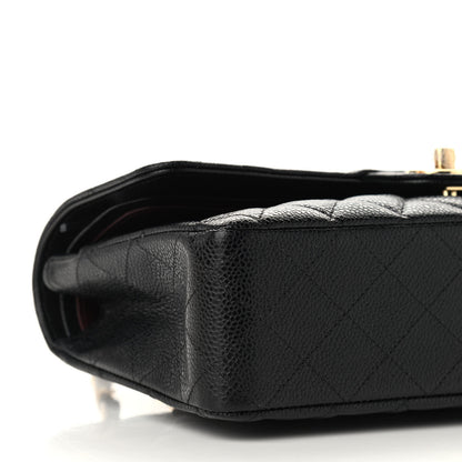 Chanel Caviar Quilted Medium Double Flap Black 7 of 8