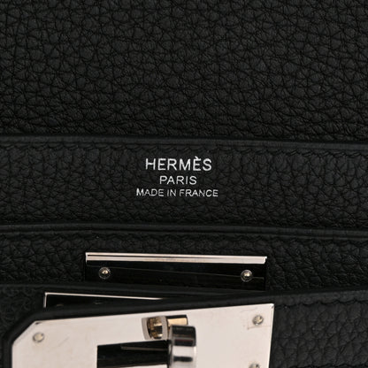 Hermes Togo Kelly Depeches 25 Pouch Black 6 of 9