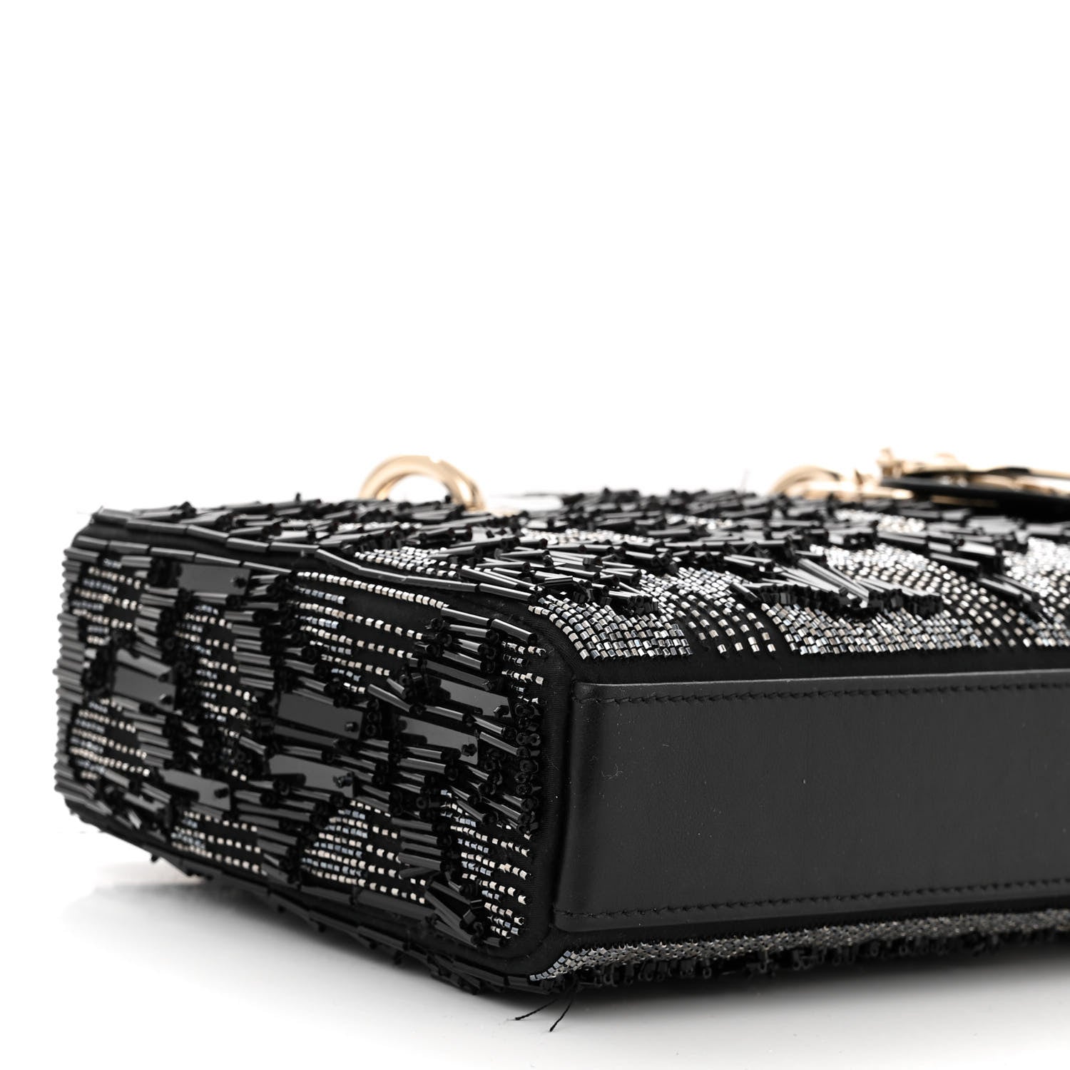 Christian Dior Sequins Beaded Fringe Lady D-Joy Black 9 of 11