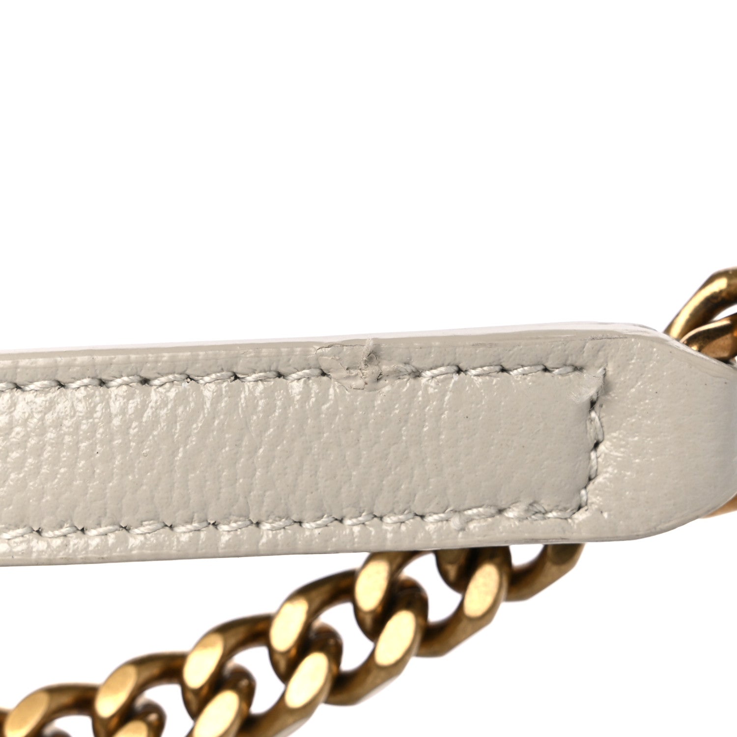 Saint Laurent Grain de Poudre Quilted 80's Vanity Bag Crema Soft 14 of 14