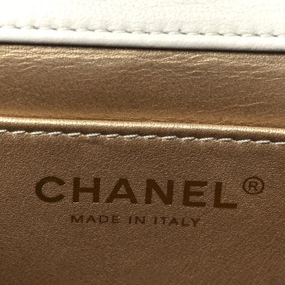 Chanel Goatskin Quilted Chic Pearls Flap White 6 of 10