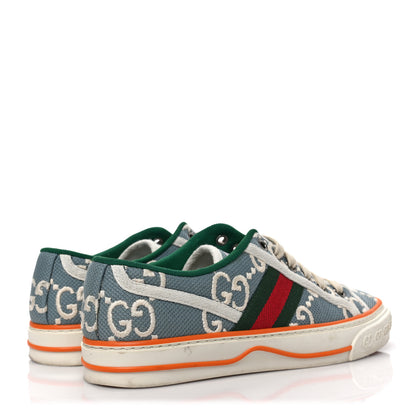 Gucci Cotton GG Monogram Web Womens 1977 Tennis Sneakers 35 Philod Ivory Mystic White 3 of 7