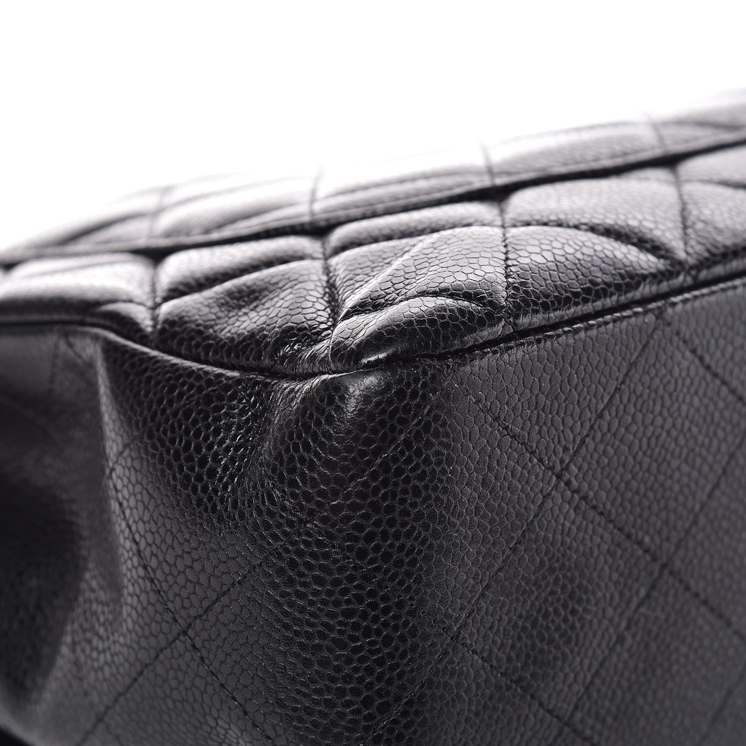 Chanel Caviar Quilted Jumbo Single Flap Black 17 of 20