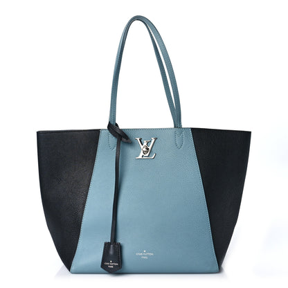 Louis Vuitton Calfskin Lockme Cabas Sky Black 1 of 11