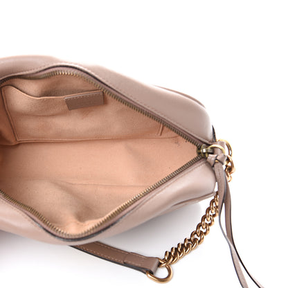 Gucci Calfskin Matelasse Small GG Marmont Chain Shoulder Bag Porcelain Rose 4 of 17
