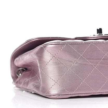 Chanel Metallic Calfskin Quilted Mini Rectangular Flap Pink 8 of 13