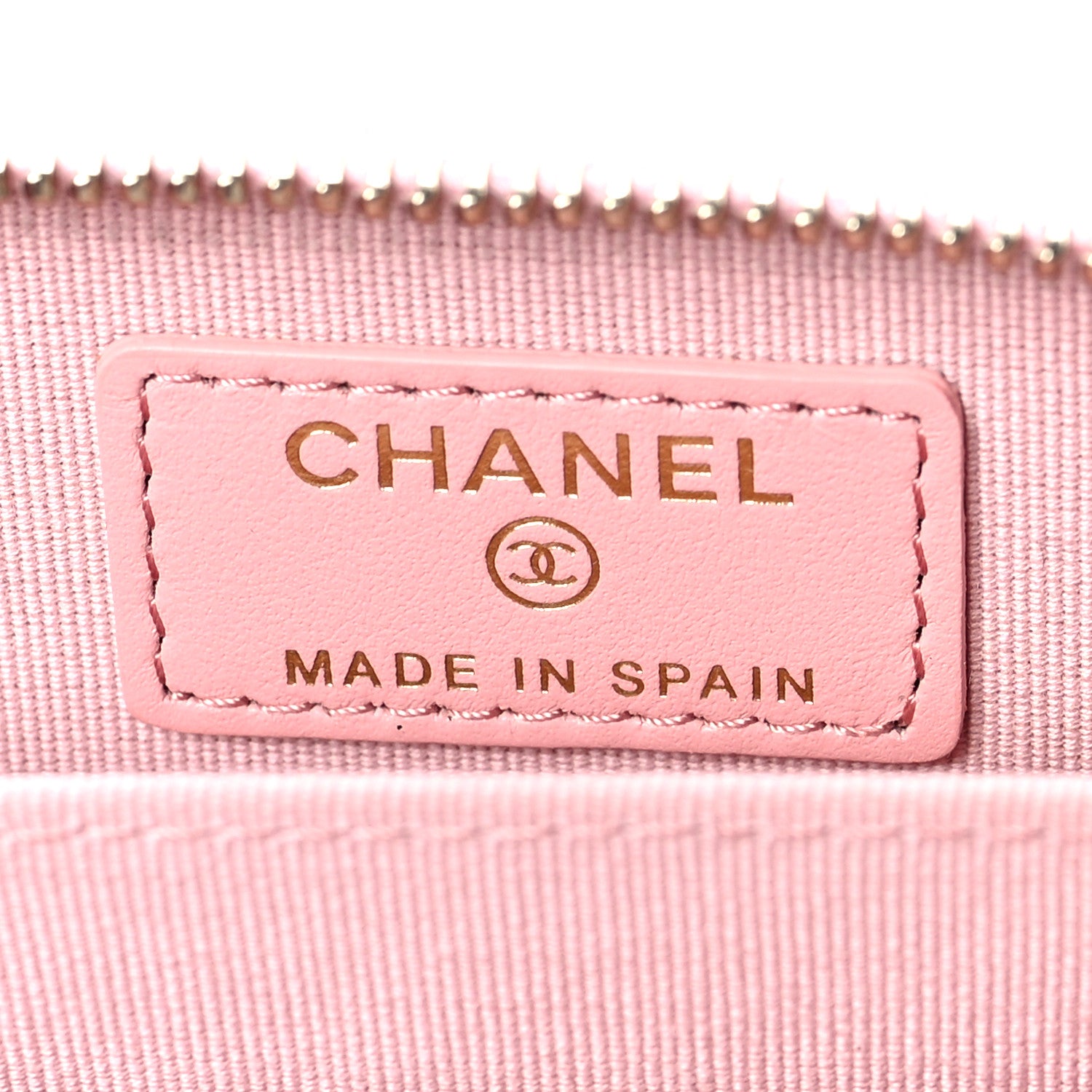 Chanel Lambskin Quilted Chanel 19 Zip Around Coin Purse Wallet Pink 6 of 9