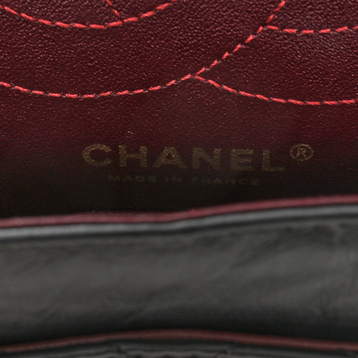 Aged Calfskin Quilted 2.55 Reissue 225 Flap Black
