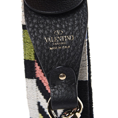 Valentino Garavani Canvas Native Couture Embroidered Rockstud Guitar Strap 4 of 5