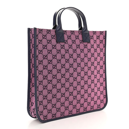 Gucci Monogram Multicolor Small Retro Interlocking G Childrens Tote Pink Blue 3 of 10