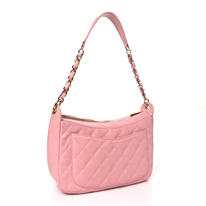 Chanel Caviar Quilted Timeless CC Shoulder Bag Pink 3 of 12