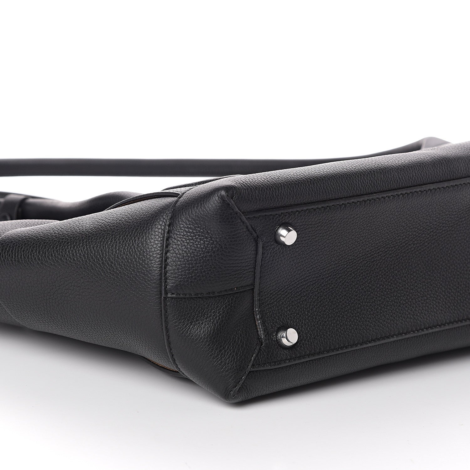 Bottega Veneta Grained Calfskin Maxi Intrecciato Medium Arco Black 7 of 8