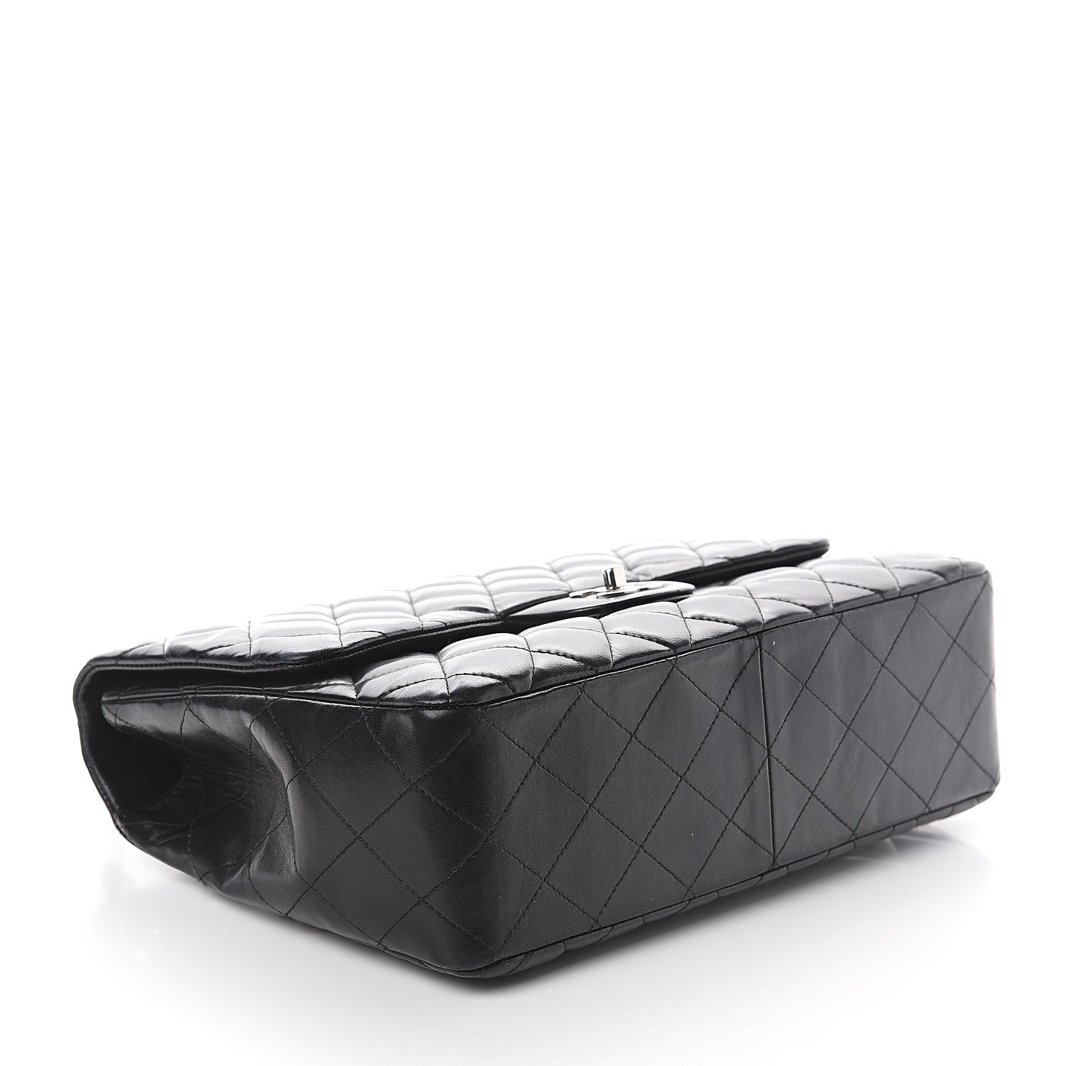 Chanel Lambskin Quilted Jumbo Single Flap Black 3 of 9